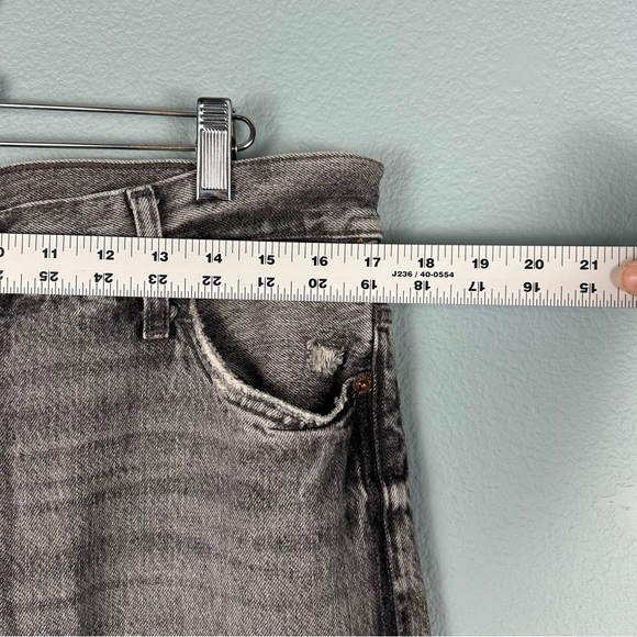 Zara TRF Size 12 Relaxed Fit Faded Pocket Wide Leg Jeans - Picture 6 of 13